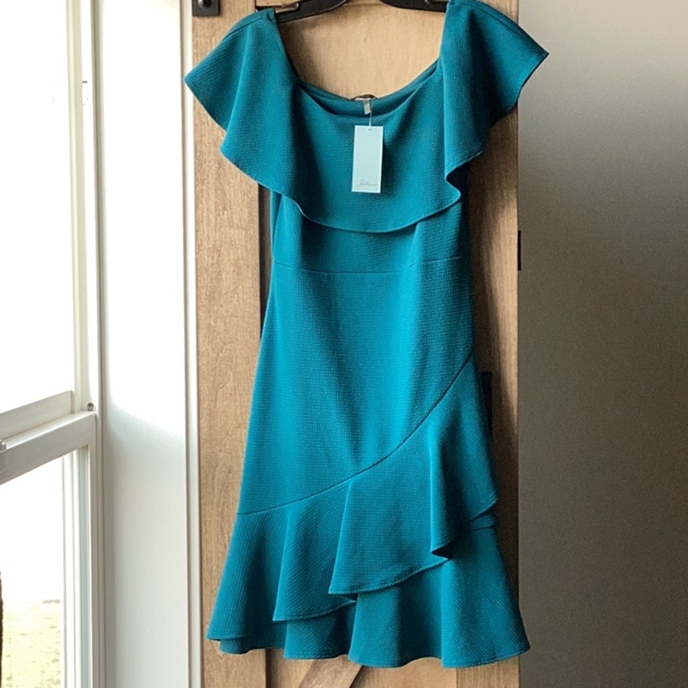 Teal Soprano midi dress